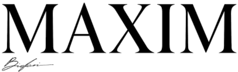 Black MAXIM logo